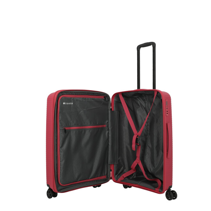 Travelite Travelite Air Stripe Medium EXP.  75-86L-3.5kg rood