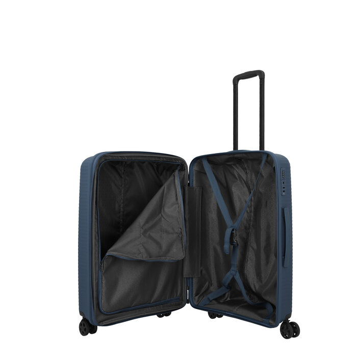 Travelite Travelite Air Stripe Medium EXP.  75-86L-3.5kg blauw
