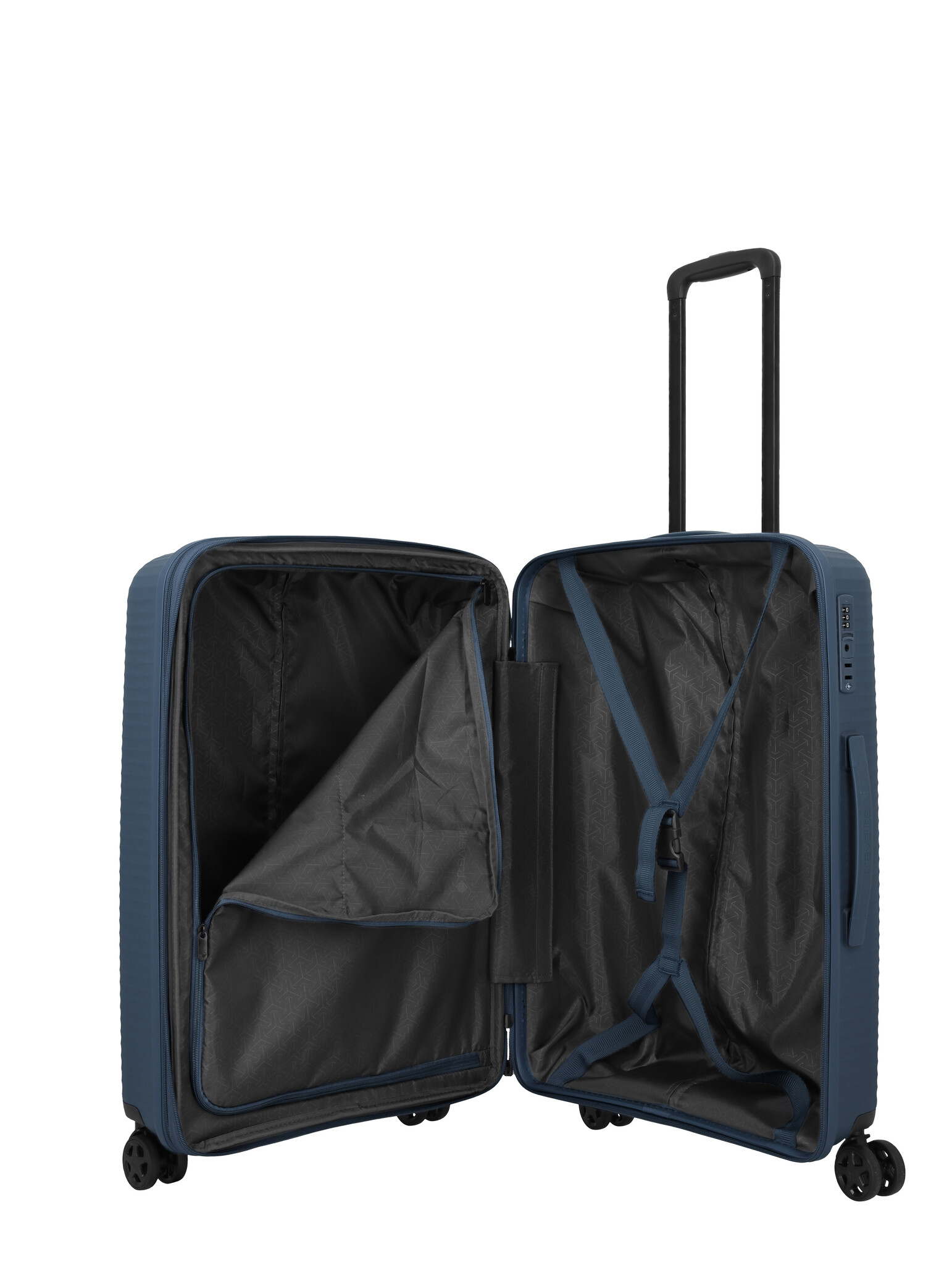 Travelite Travelite Air Stripe Medium EXP.  75-86L-3.5kg blauw