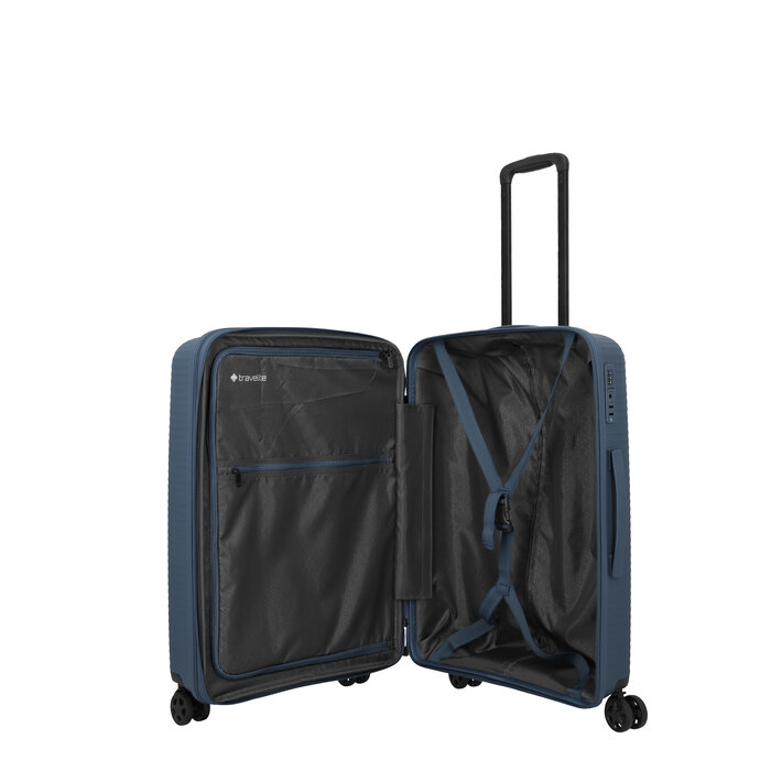 Travelite Travelite Air Stripe Medium EXP.  75-86L-3.5kg blauw
