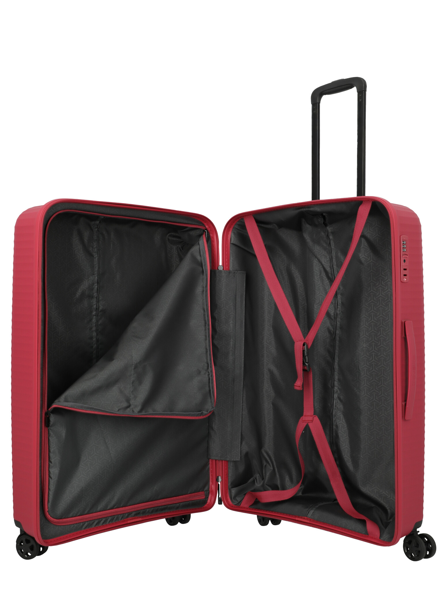 Travelite Travelite Air Stripe Large 4w trolley 104L-3.9kg rood