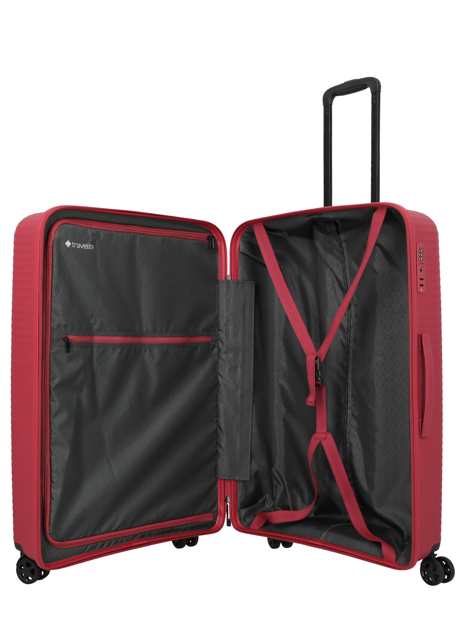 Travelite Travelite Air Stripe Large 4w trolley 104L-3.9kg rood