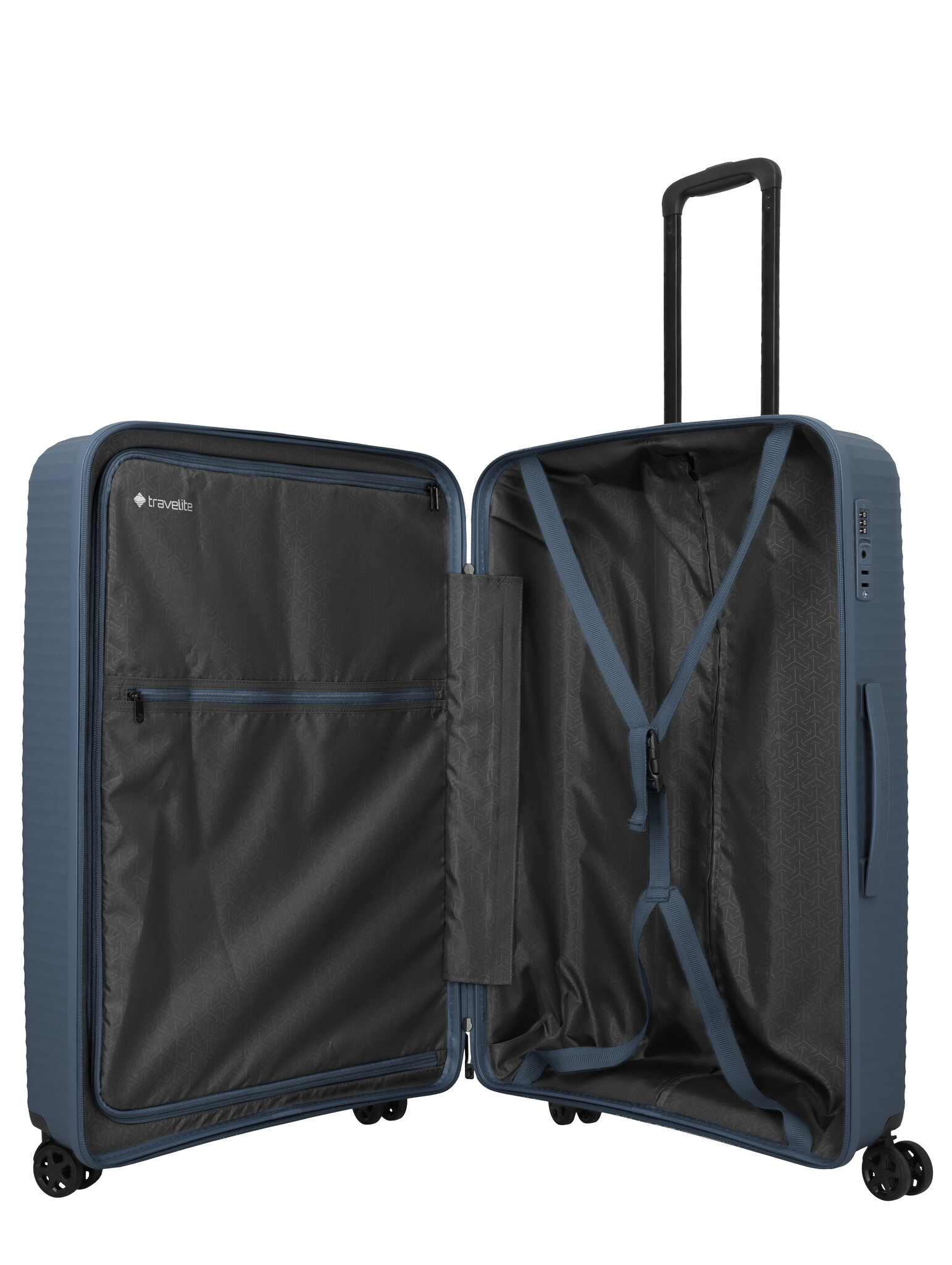 Travelite Travelite Air Stripe Large 4w trolley 104L-3.9kg blaauw