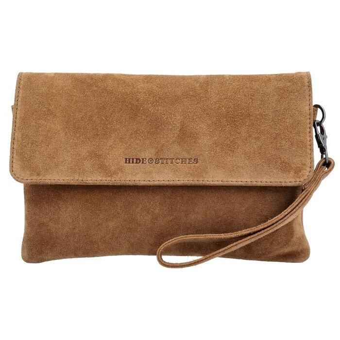 Hide&Stiches Hide & Stitches Brazos enveloppe-tas camel