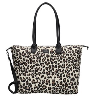 Charm London Buckingham laptoptas 15,6 inch leopard beige