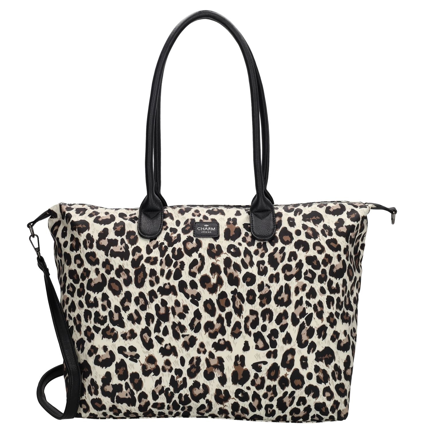 Charm London Charm london Buckingham laptoptas 15,6 inch leopard beige