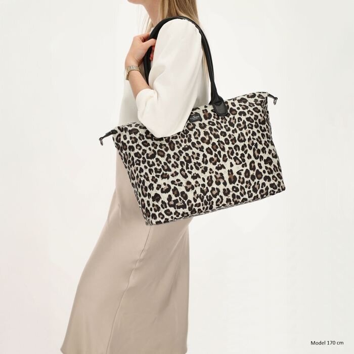Charm London Charm london Buckingham laptoptas 15,6 inch leopard beige