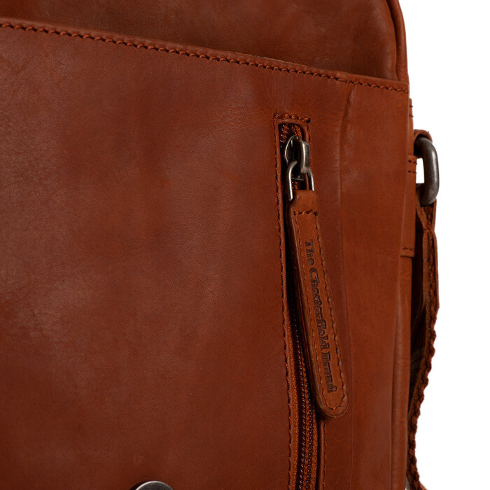 Chesterfield Chesterfield Remy leren schoudertas cognac