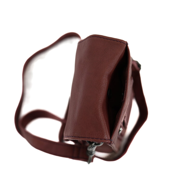 Bear Design Bear Design Robbie 2.0 telefoon-schoudertasje bordeaux