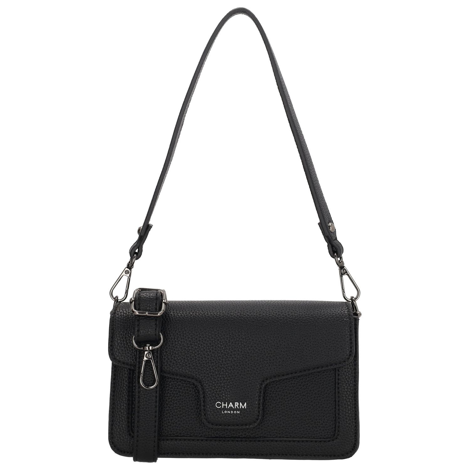 Charm London Charm London Monaco klep-tas zwart
