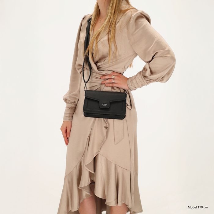 Charm London Charm London Monaco klep-tas zwart