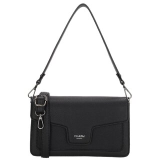 Charm London Monaco klep-tas zwart