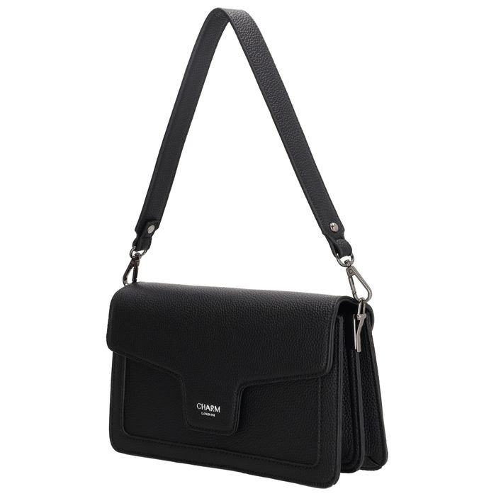 Charm London Charm London Monaco klep-tas zwart