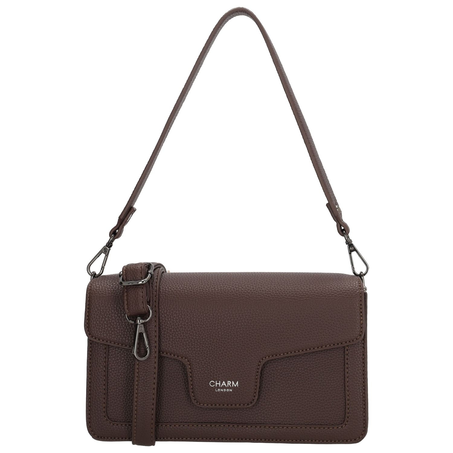 Charm London Charm London Monaco klep-tas bruin