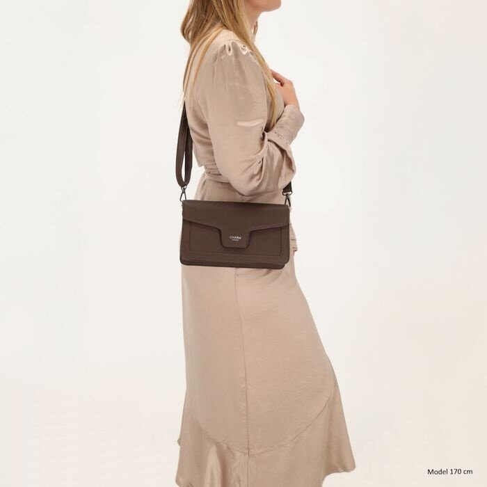 Charm London Charm London Monaco klep-tas bruin