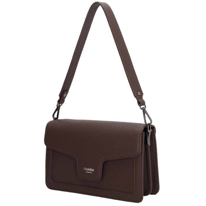 Charm London Charm London Monaco klep-tas bruin