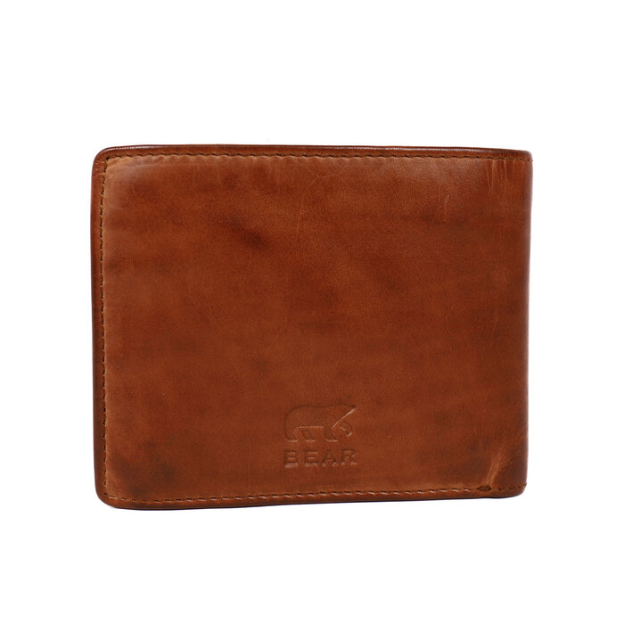 Bear Design Fabian 3cc billfold cognac