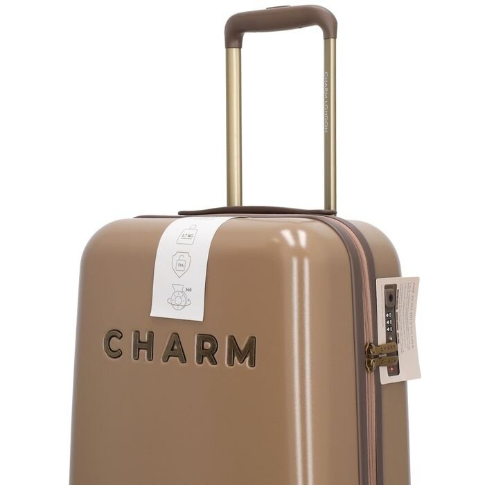 Charm London Charm London Capetown 55x35x20 cm handbagage-koffer taupe