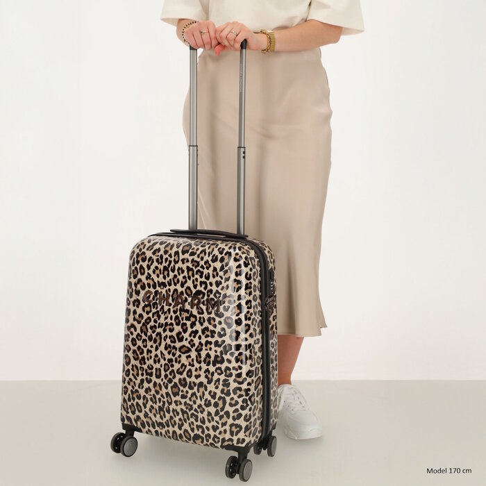 Charm London Charm London Capetown 55x35x20 cm handbagage-koffer luipaard