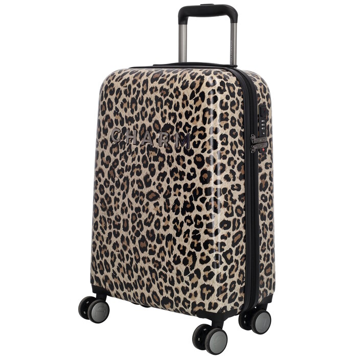 Charm London Charm London Capetown 55x35x20 cm handbagage-koffer luipaard