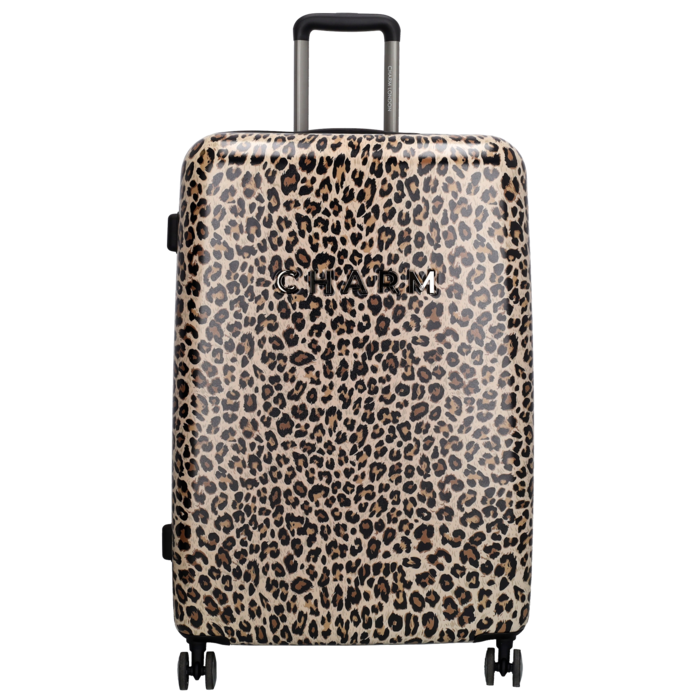 Charm London Charm London Capetown 76cm-94L reiskoffer luipaard