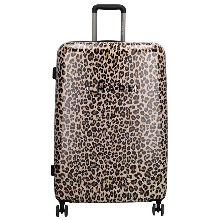 Charm London Charm London Capetown 76cm-94L reiskoffer luipaard