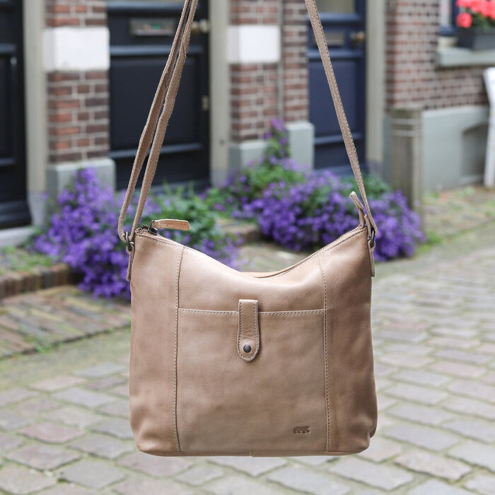 Bear Design Sophia leren schoudertas zwart
