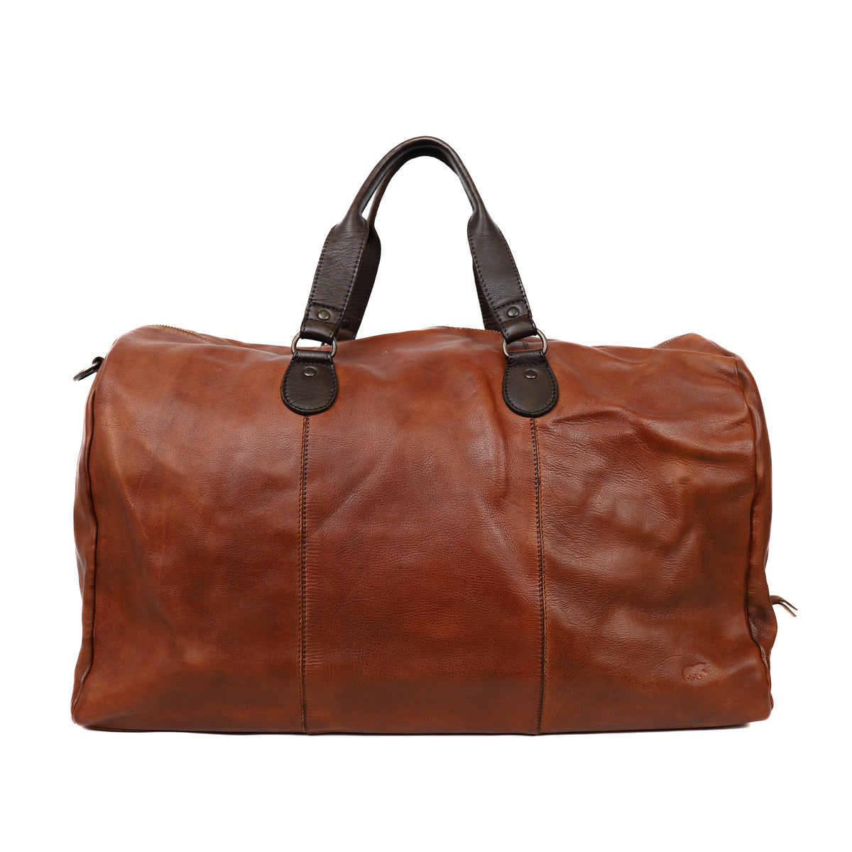 Bear Design Lucien leren reis-weekendtas cognac/bruin