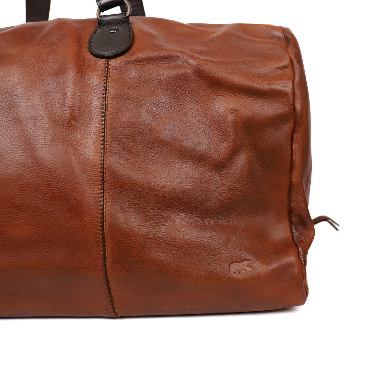 Bear Design Lucien leren reis-weekendtas cognac/bruin
