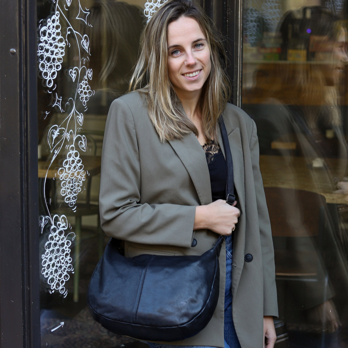 Bear Design Betty buideltas zwart