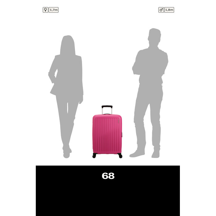 American Tourister Rejoy reiskoffer spinner 68cm-66L-3.2KG hawaiian pink