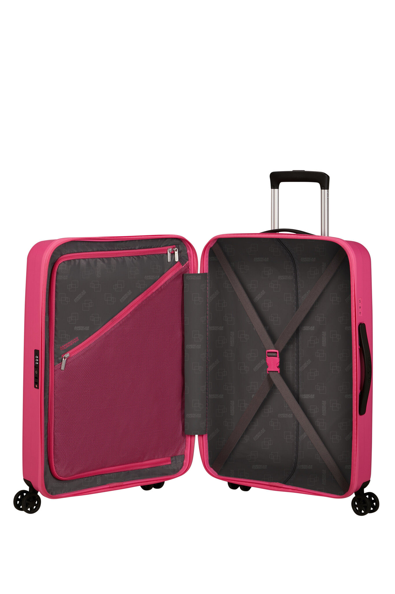 American Tourister Rejoy reiskoffer spinner 68cm-66L-3.2KG hawaiian pink