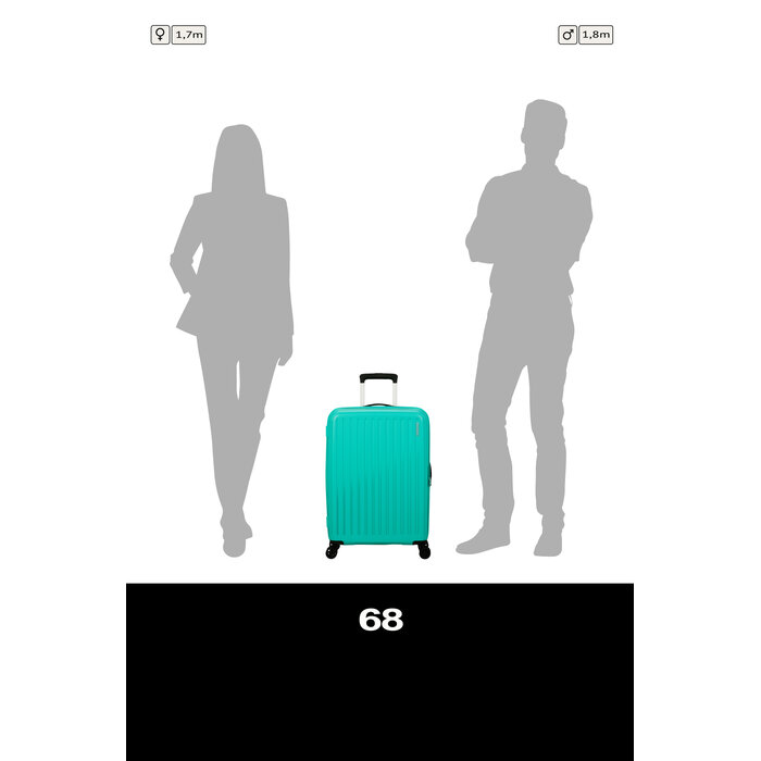 American Tourister Rejoy reiskoffer spinner 68cm-66L-3.2KG aquaticawe