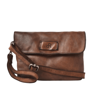 De Rooy Amsterdam Capri overslag-schoudertas chestnut