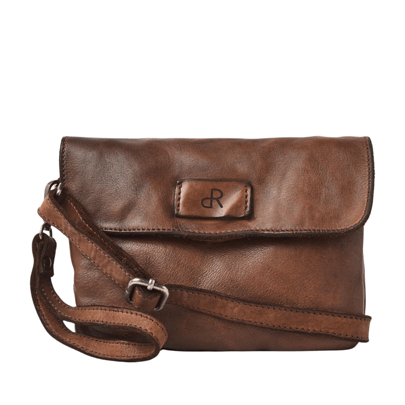 De Rooy Amsterdam Capri overslag-schoudertas chestnut