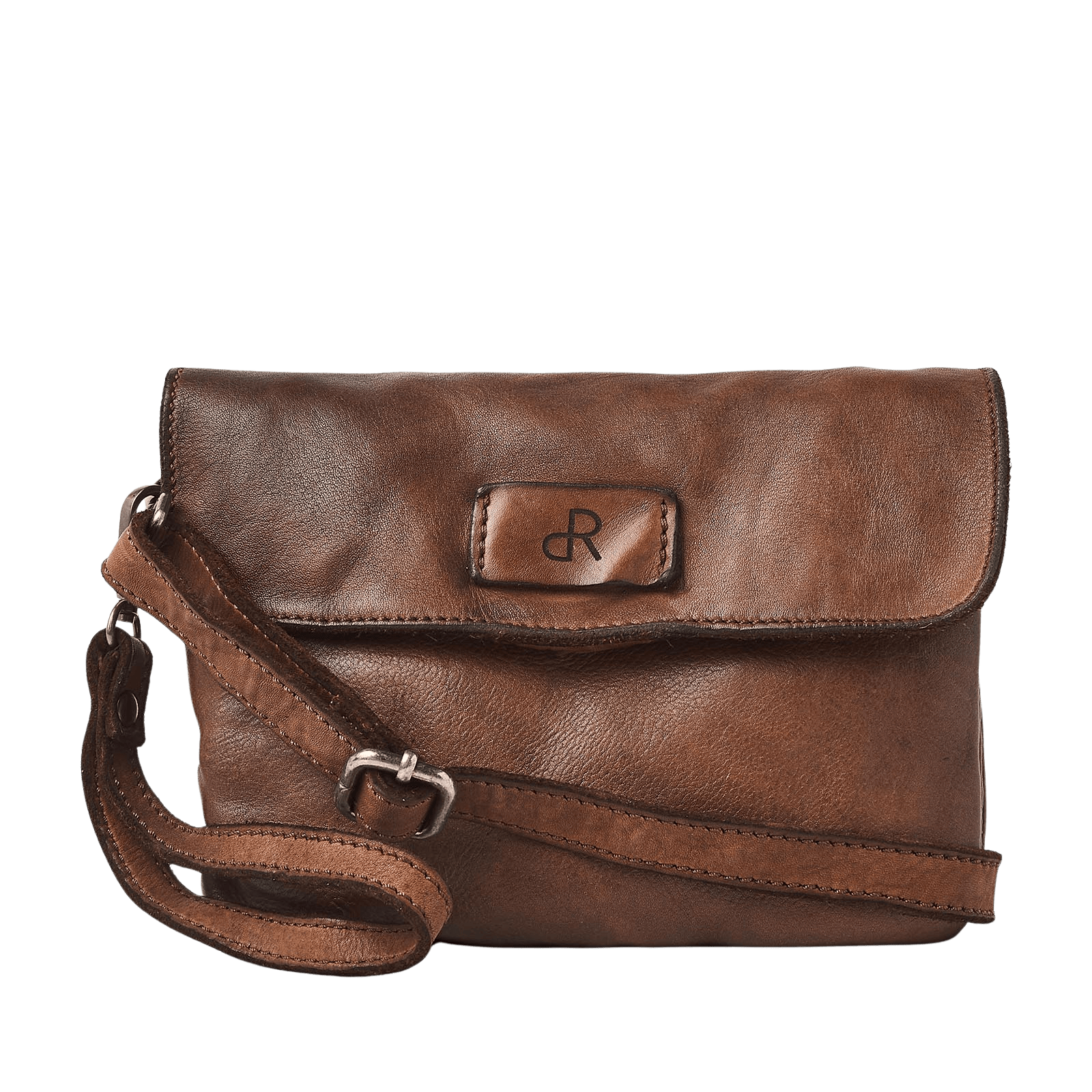 De Rooy Amsterdam Capri overslag-schoudertas chestnut