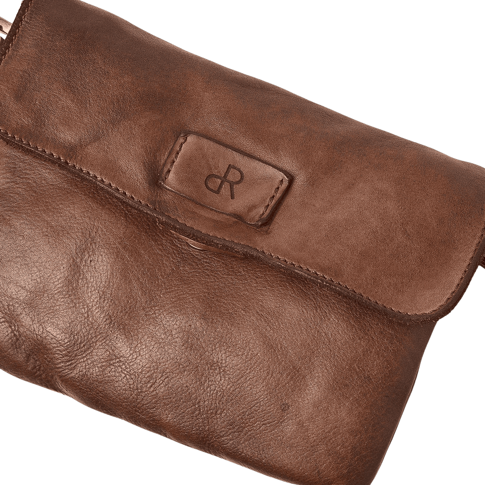 De Rooy Amsterdam Capri overslag-schoudertas chestnut