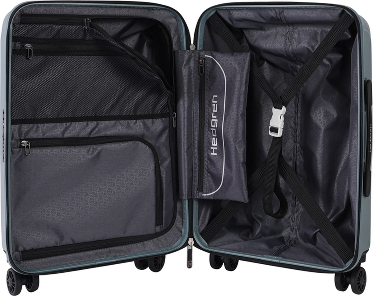 Hedgren Grip S 55cm spinner handbagage koffer grey-green