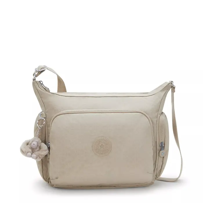 Kipling Gabb schoudertas Signature Beige Embossed (prints)