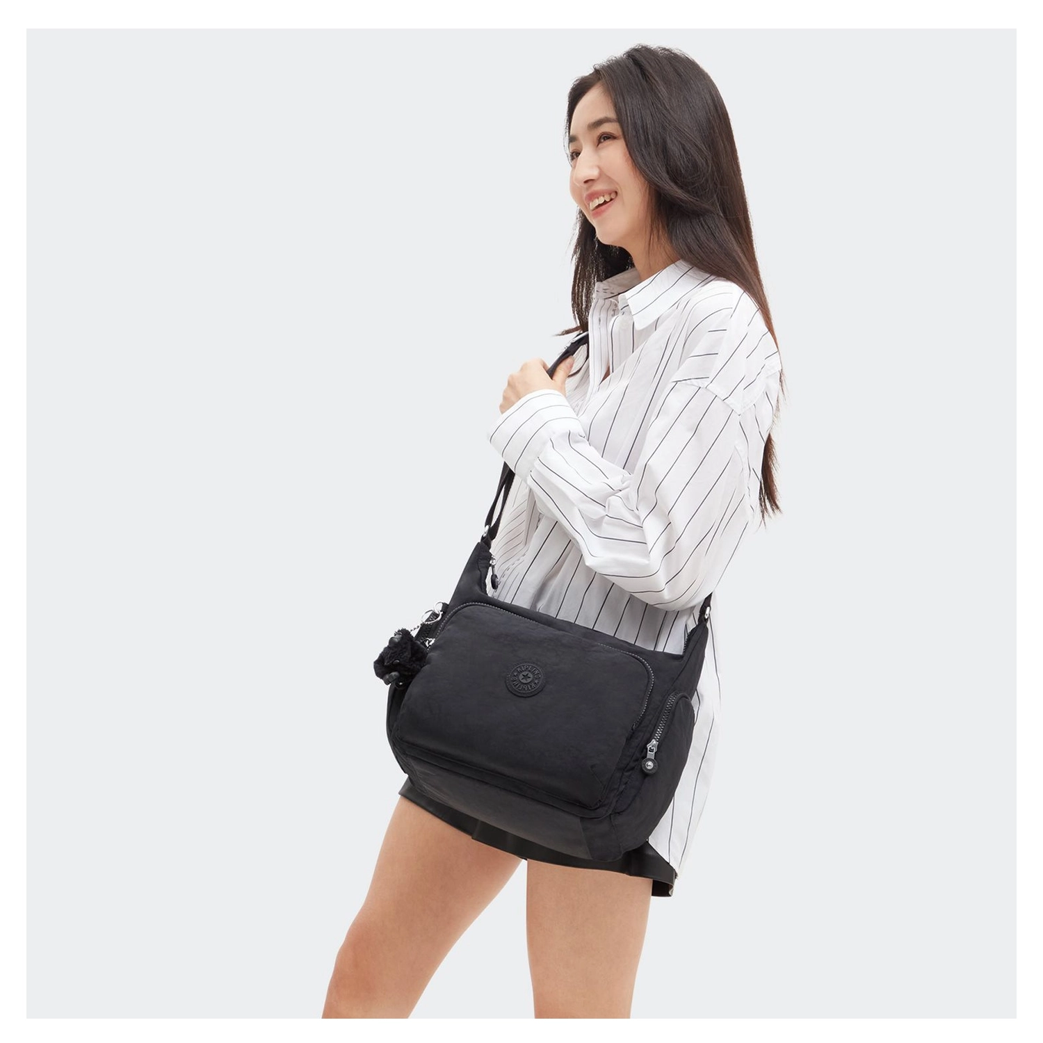 Kipling Gabb schoudertas back to beige