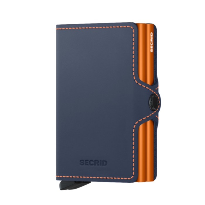 Secrid Twinwallet Matte night blue-orange