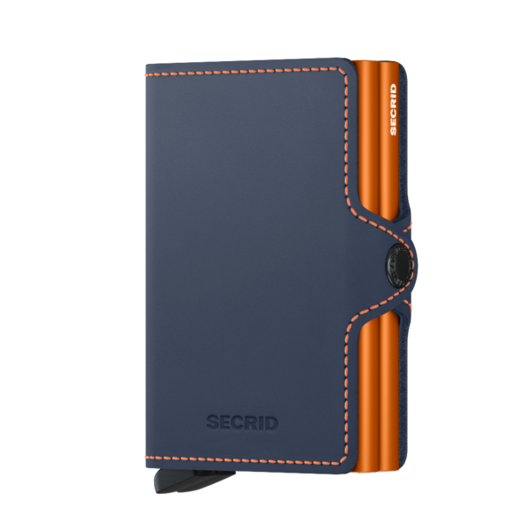 Secrid Twinwallet Matte night blue-orange