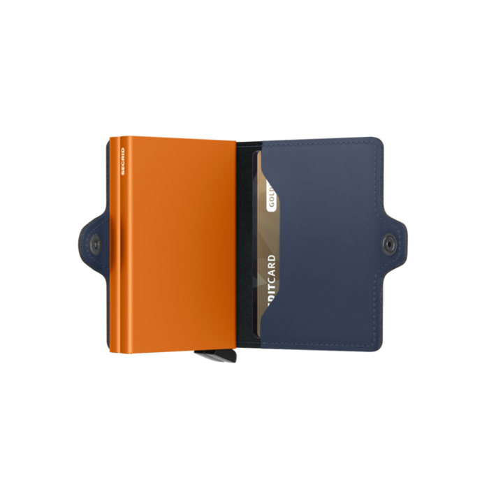 Secrid Twinwallet Matte night blue-orange