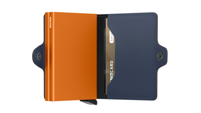 Secrid Twinwallet Matte night blue-orange