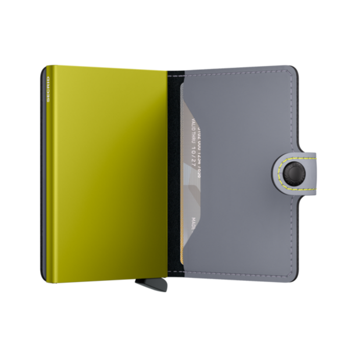 Secrid Miniwallet Matte grey & lime