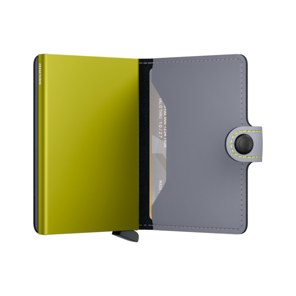 Secrid Miniwallet Matte grey & lime