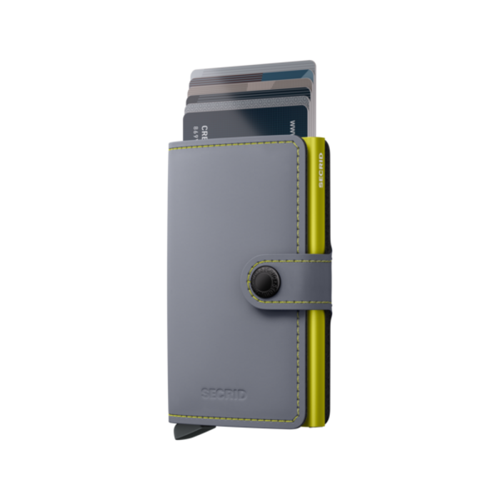 Secrid Miniwallet Matte grey & lime
