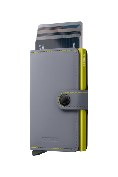 Secrid Miniwallet Matte grey & lime