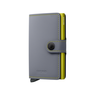 Secrid Miniwallet Matte grey & lime