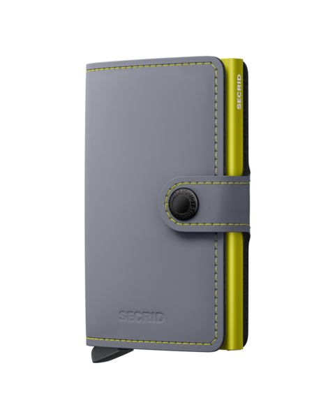 Secrid Miniwallet Matte grey & lime